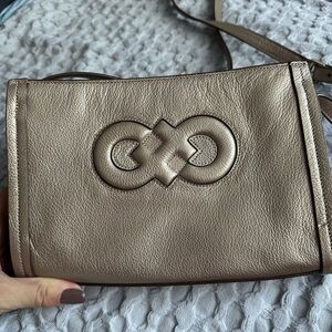 Cole Haan Metallic Gold Crossbody Bag